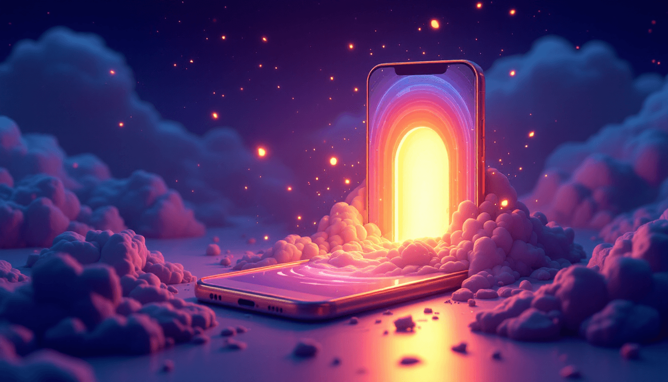 AI character video generator creating cartoon portal with animated characters bursting through