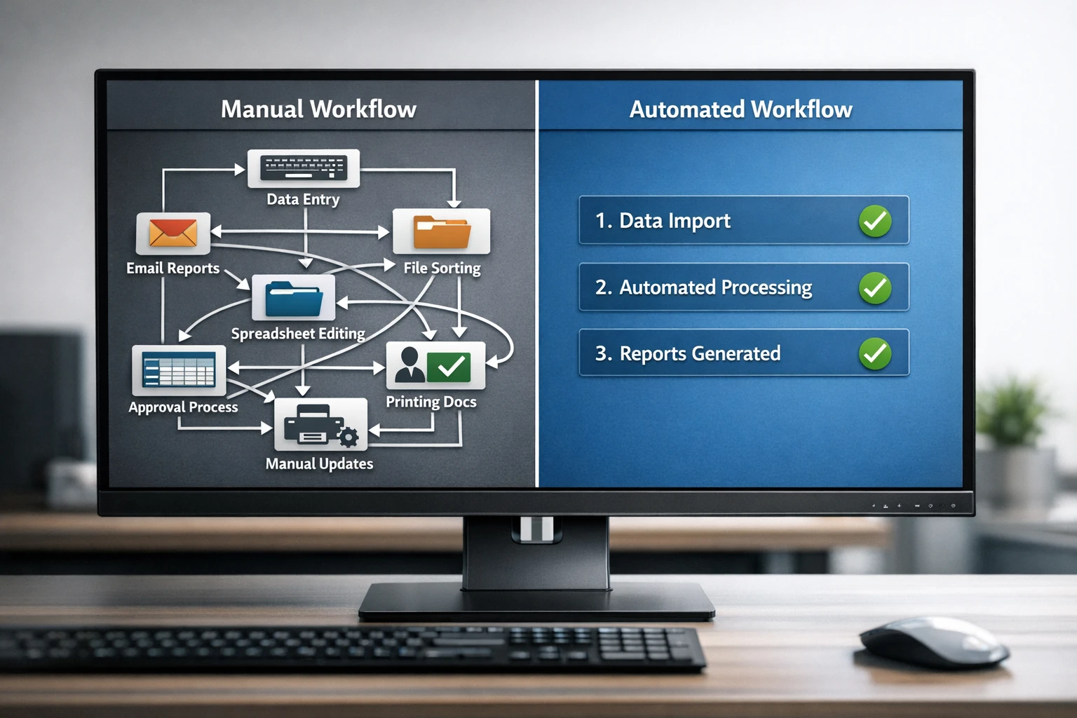 AI driven automation growth timeline showing compound content growth over 12 months