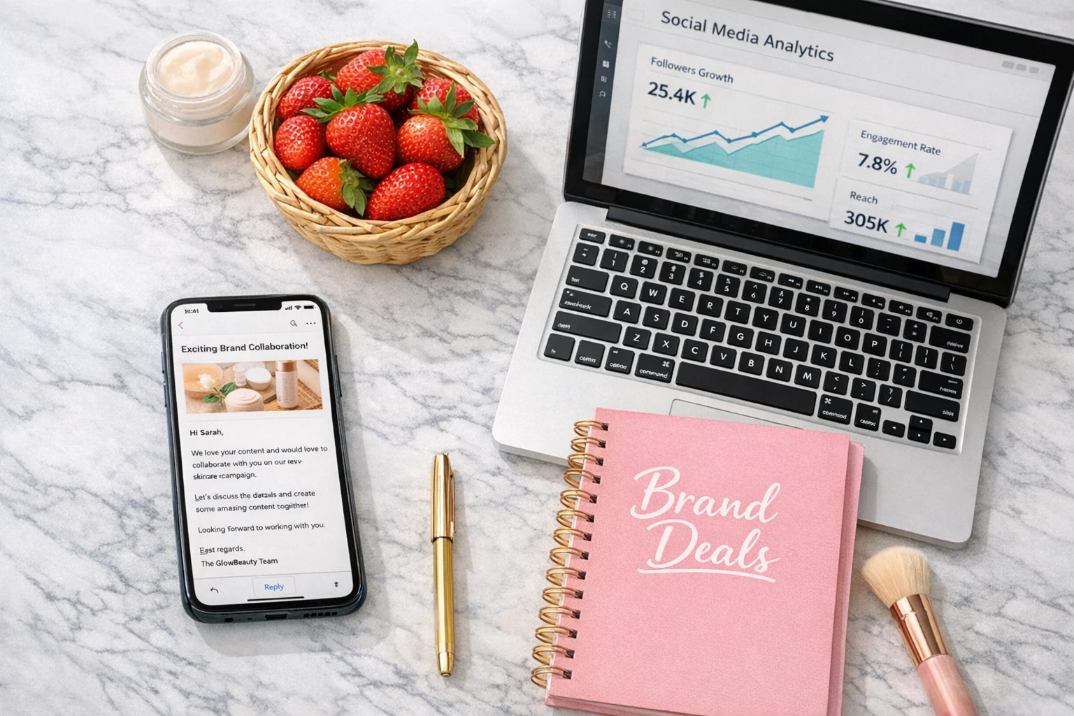 Making money from AI strawberry beauty and health content