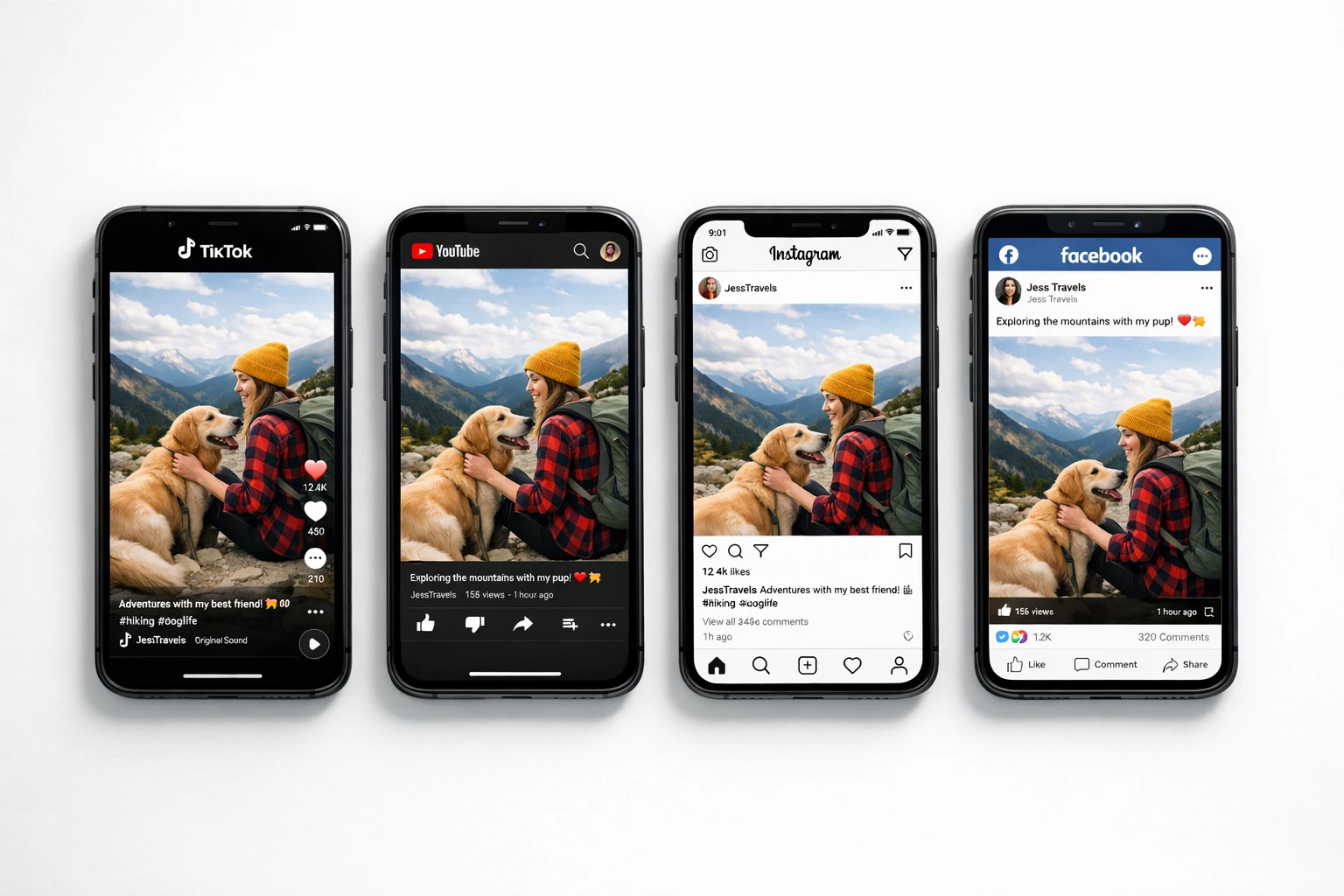 AI video automation tool posting content simultaneously to TikTok YouTube Instagram and Facebook