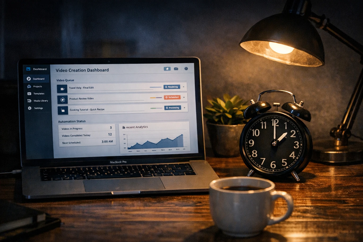Automatic AI video generator creating content hands-free