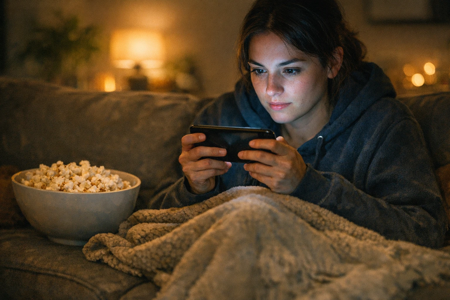 Viewer binge-watching a viral fruit series episode after episode on their phone